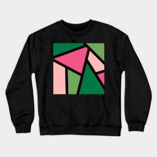 Watermelon Color Blocking Crewneck Sweatshirt